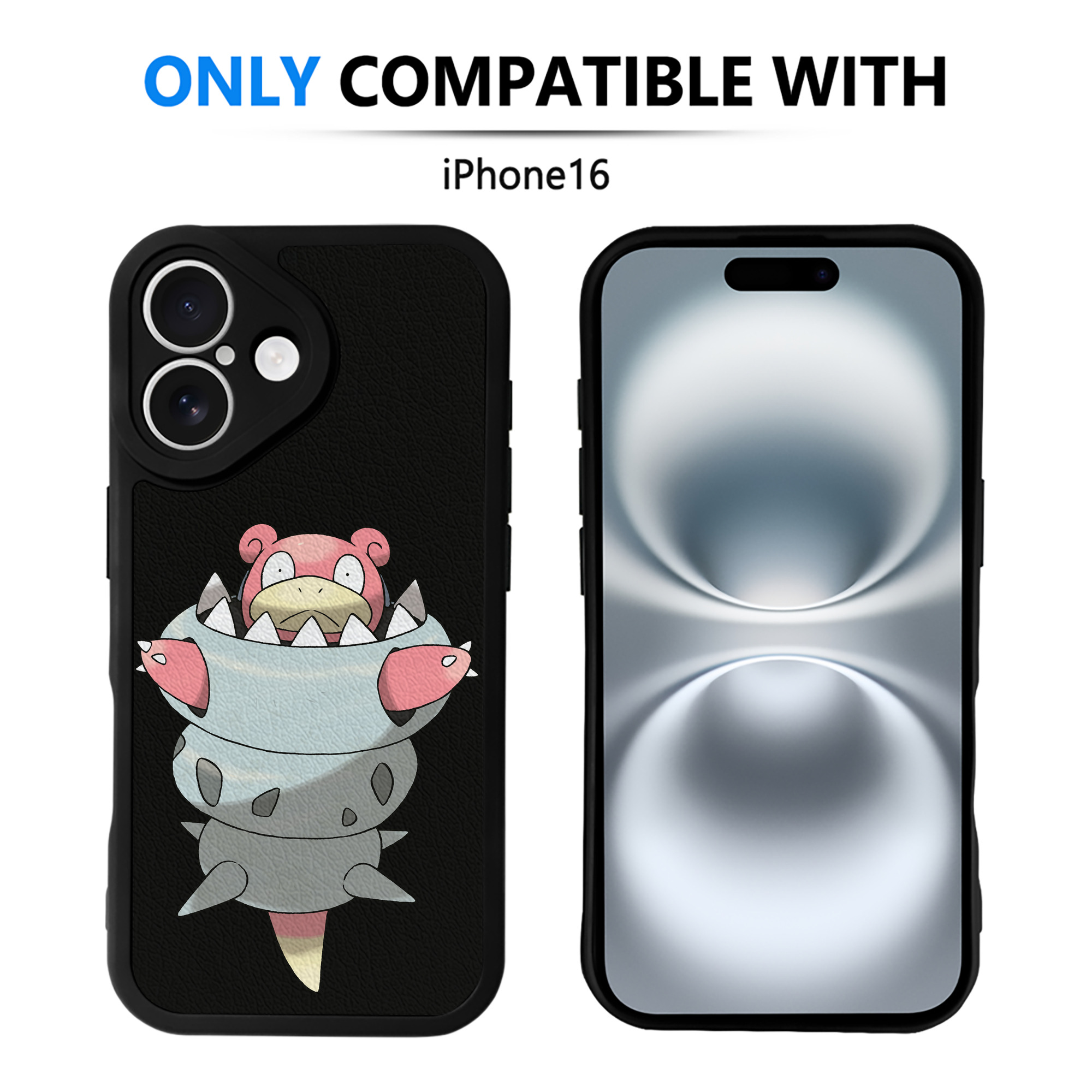（画像用） ポケットモンスター Pokémon 【iPhone 16シリーズ対応】シリコンスマホケース（レザー調） 材質：シリコン